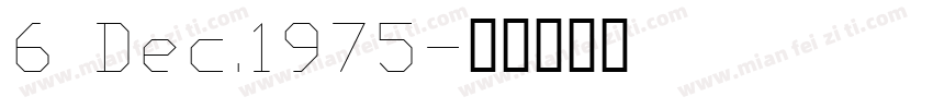 6 Dec.1975字体转换